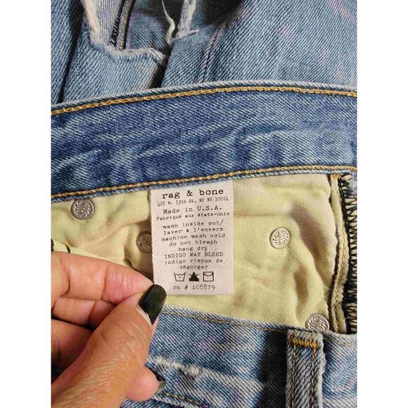 Rag & Bone The Dre Distressed Jeans 25 - Picture 9 of 10